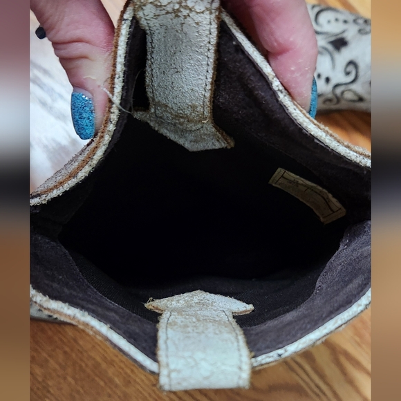 Roper Women's Boots - Cream and Brown, Sz 9.5 - Picture 11 of 12